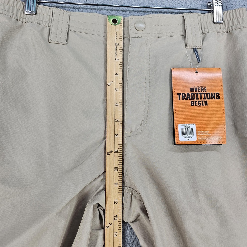 Field & Stream Harbor Fishing Pants Mens Medium Khaki SmartWick UPF 50+ - Picture 8 of 13
